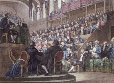 The Trial of Louis XVI Before the Convention, 26th December 1792, Engraved by Reinier Vinkeles and Daniel Vrydag, 1802 by Miller